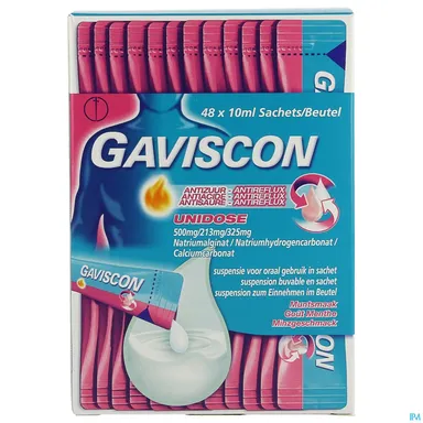 Gaviscon Antireflux drinkbare suspensie 48 zakjes