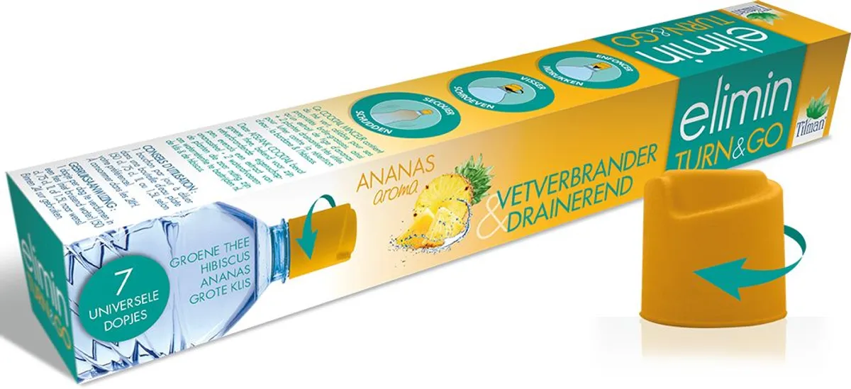 Elimin Turn & Go Ananas 7 Universele Dopjes