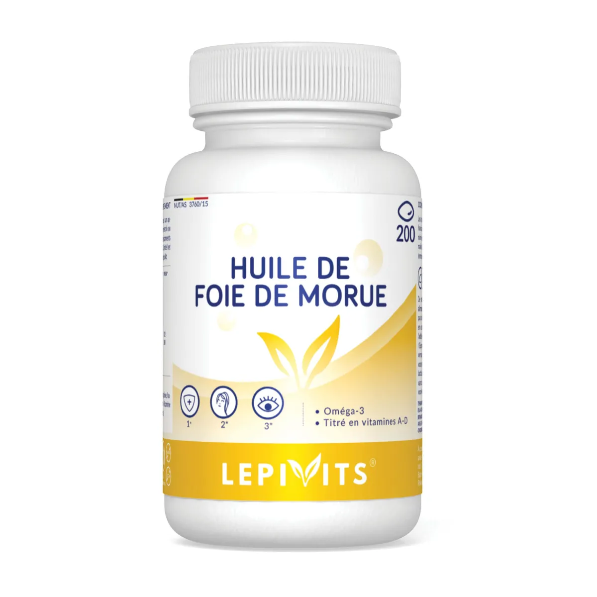 Lepivits Huile de Foie de Morue 200 Gélules