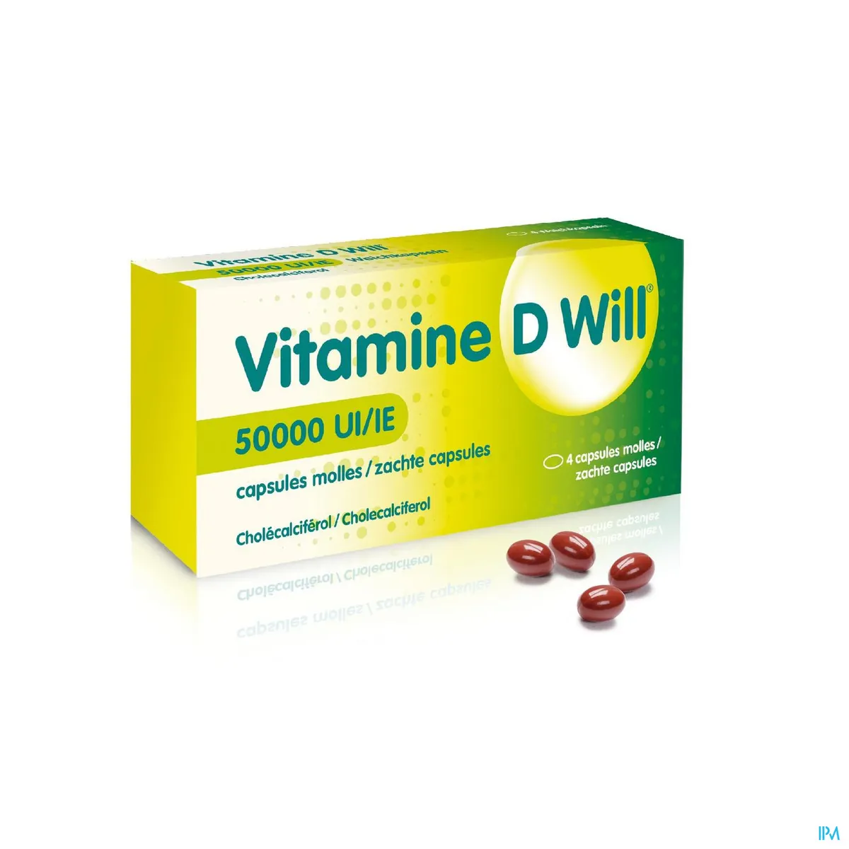 D Will 50000UI 4 Capsules