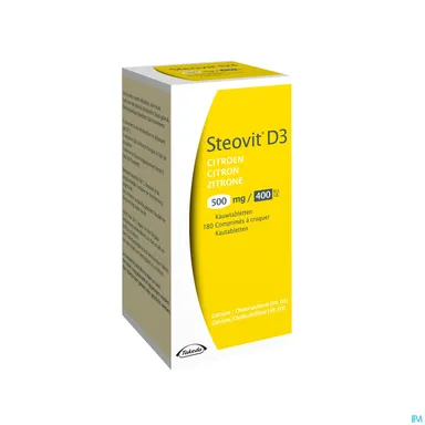 Steovit D3 500 mg/400 UI 180 Kauwtabletten (Citroen)