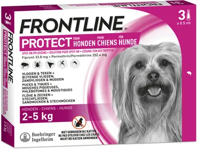 Frontline Protect Spot On Hond 2-5 kg 3x0,5 ml