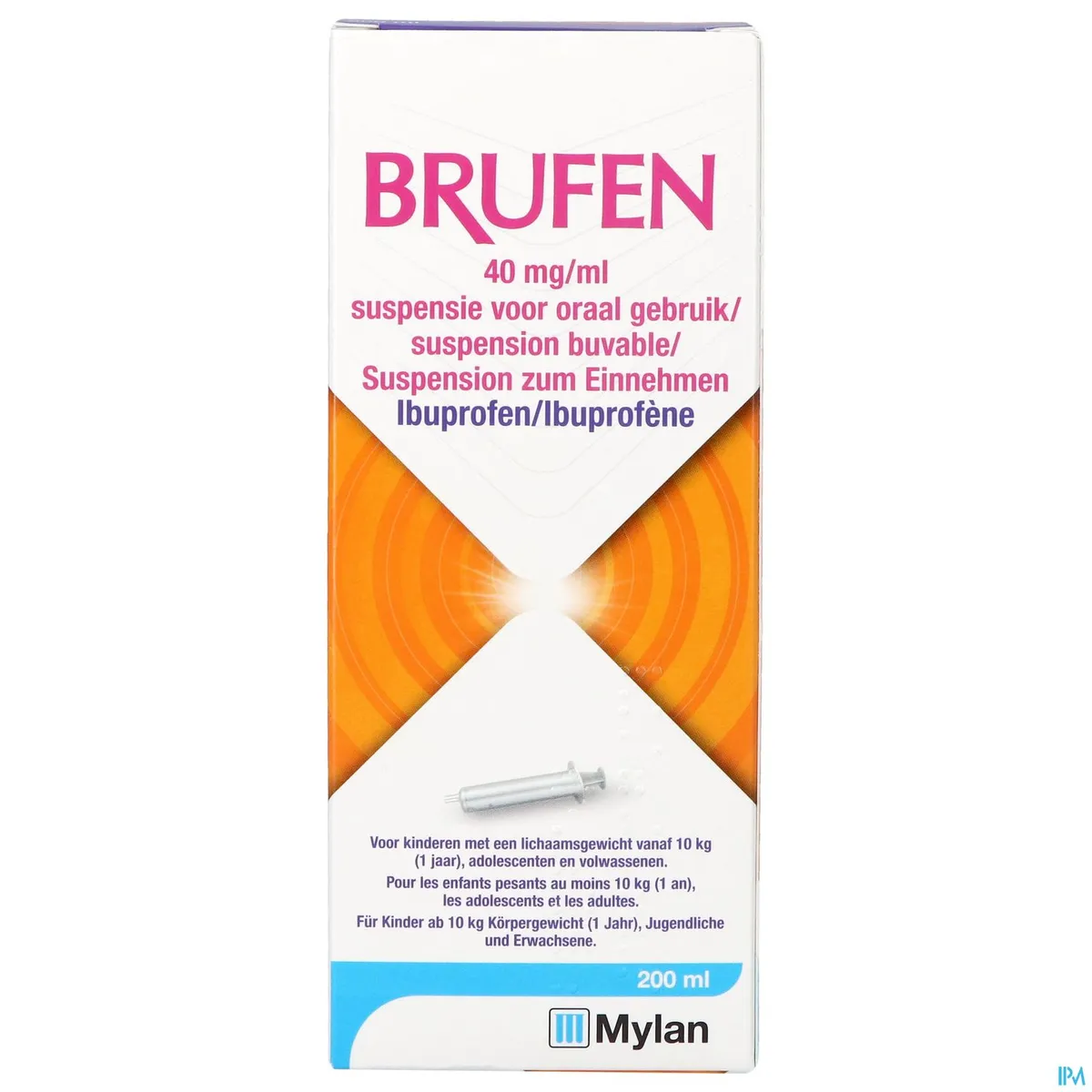 BRUFEN 40MG/ML SUSP ORAAL GEBRUIK 200ML