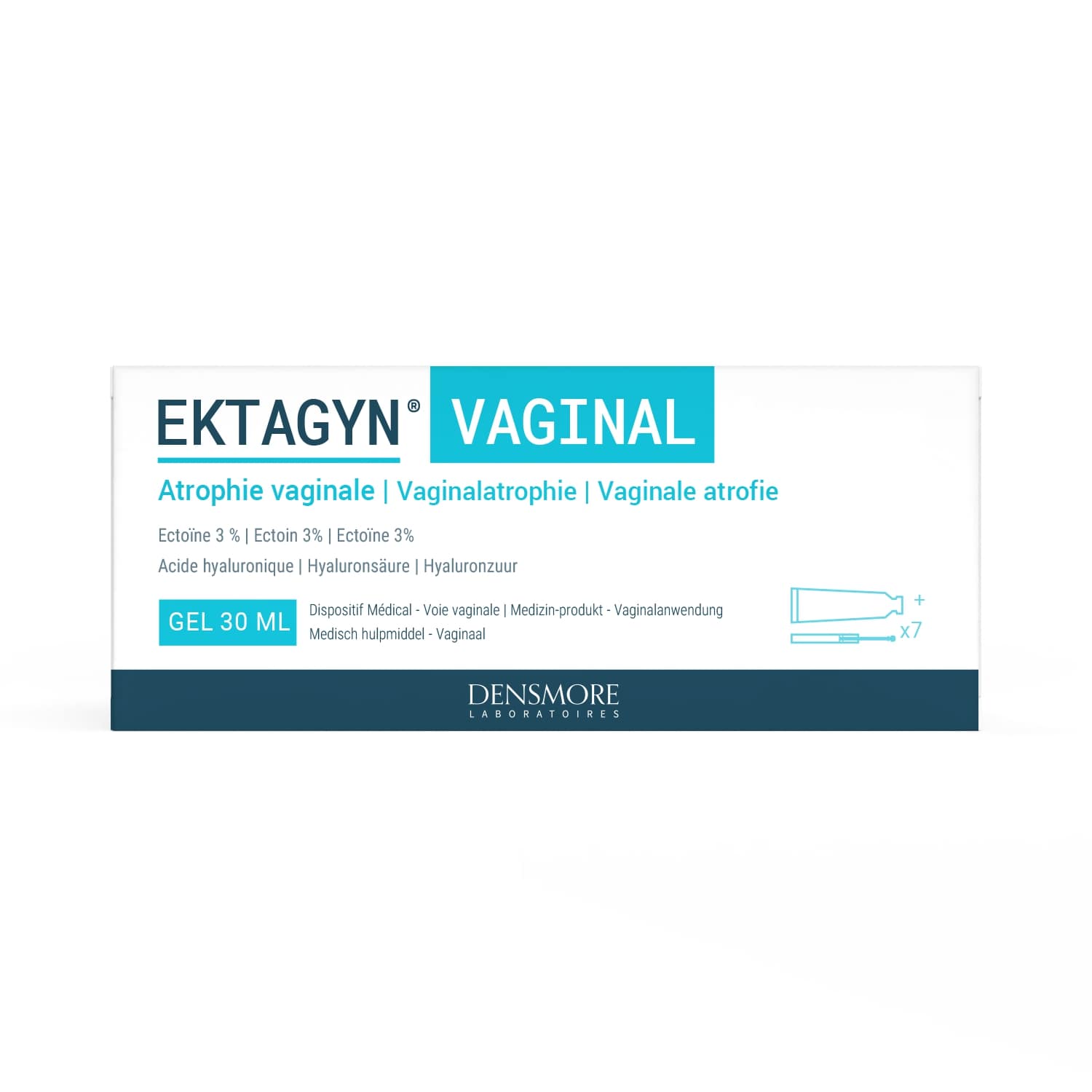 Ektagyn Tube 30 ml + 7 Canules - Densmore Laboratoire