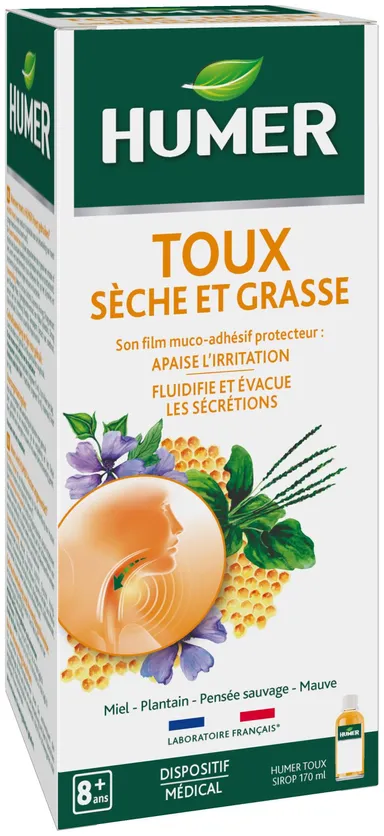 Humer Toux Sèche et Grasse Sirop 170ml