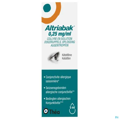 ALTRIABAK 0,25MG/ML OOGDRUPPELS FL 5ML