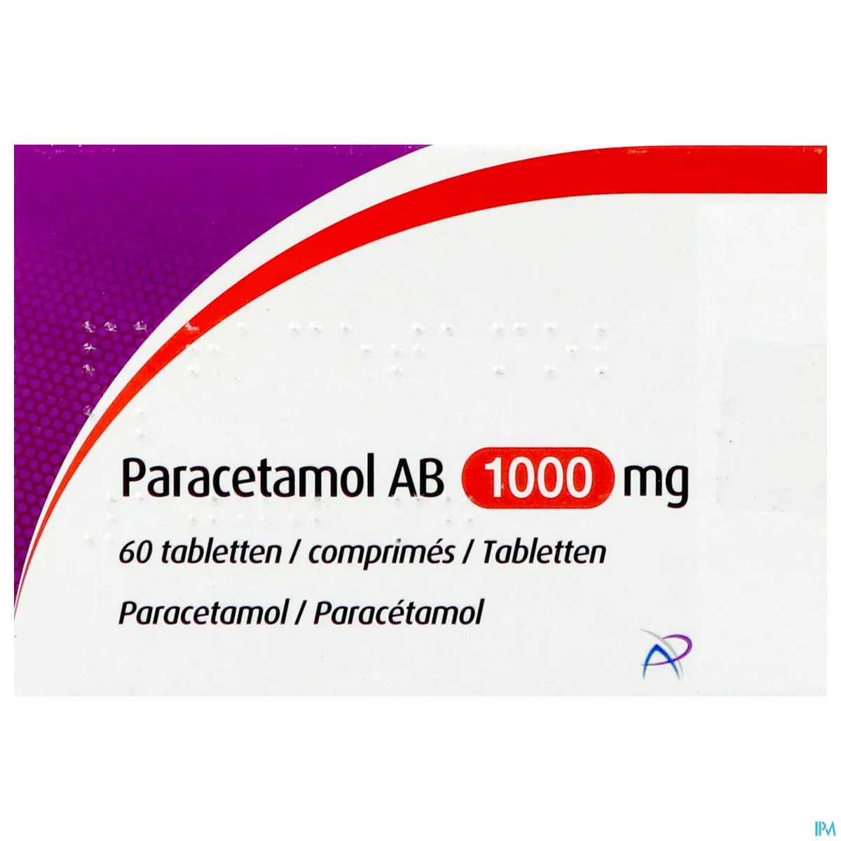 PARACETAMOL AB 1000MG COMP  60