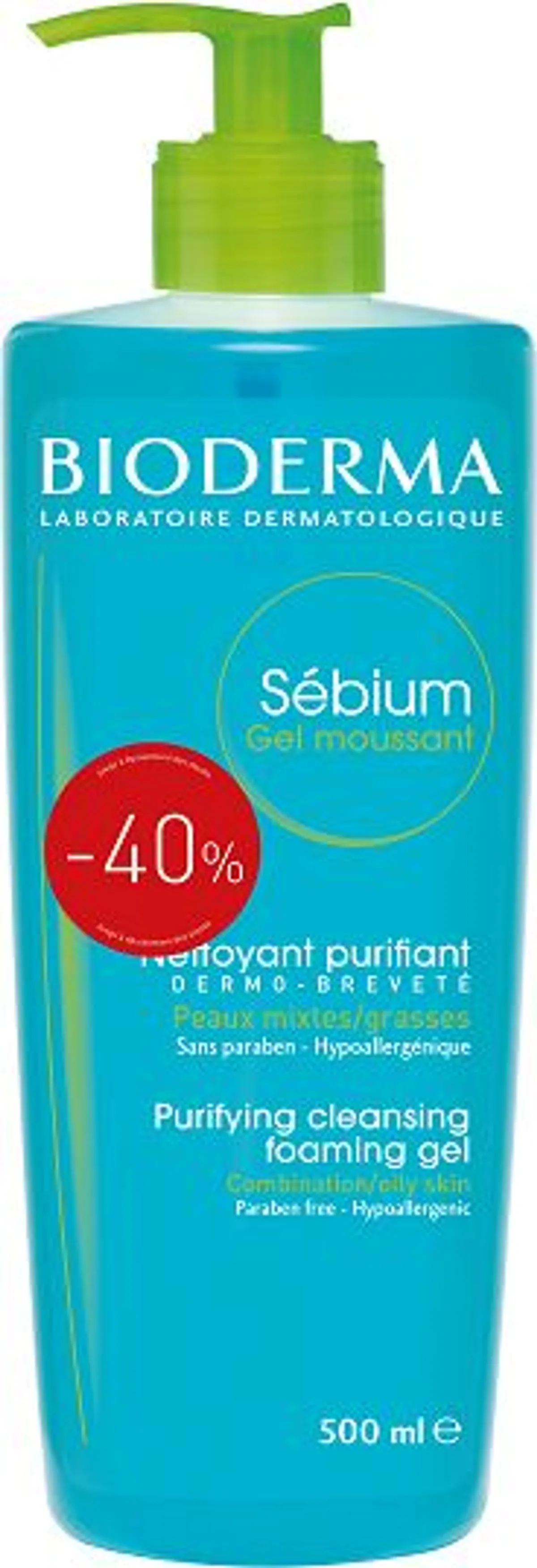 Bioderma Sebium Gel Moussant 500ml (prix spécial)