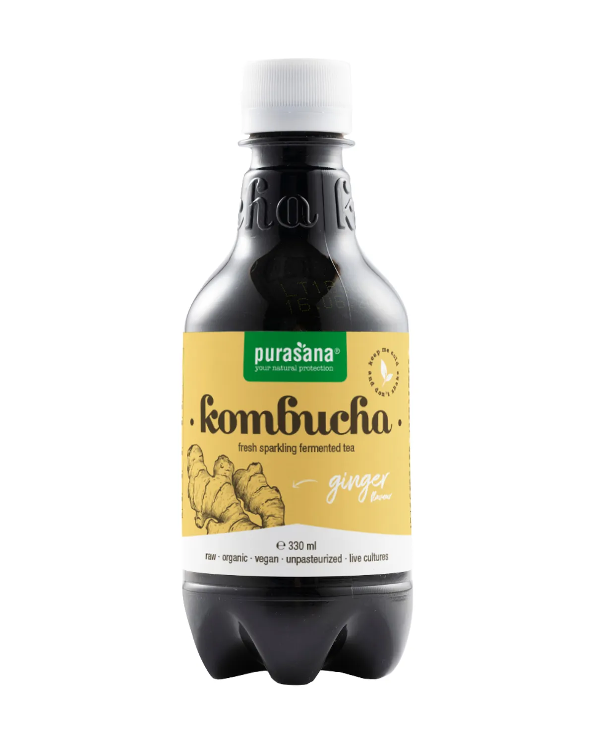 Purasana Kombucha Drink Fresh Ginger 330ml