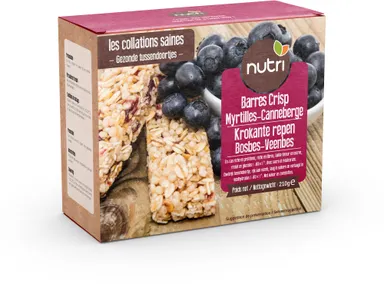 Nutripharm Barres Crisp Bosbessen-Veenbessen 7 stuks