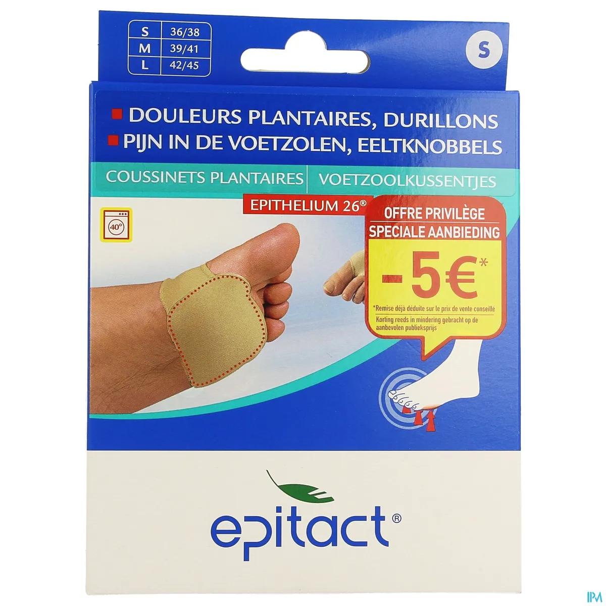 Epitact Voetzoolkussentjes 36/38 (aanbieding - € 5)