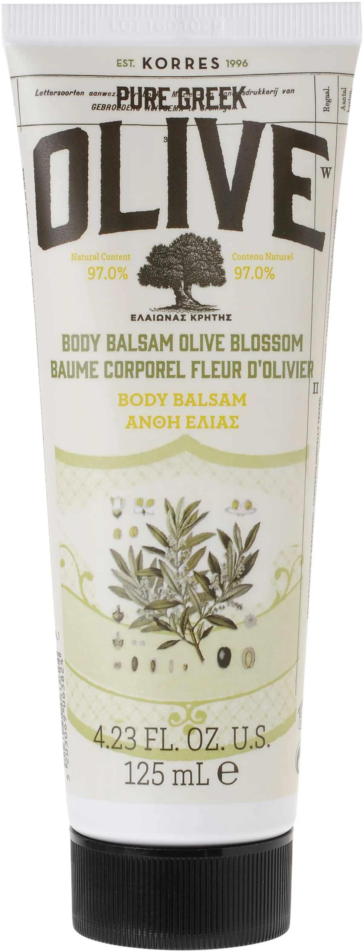 Korres Kb Baume Corporel Olive Fl Olivier 125ml