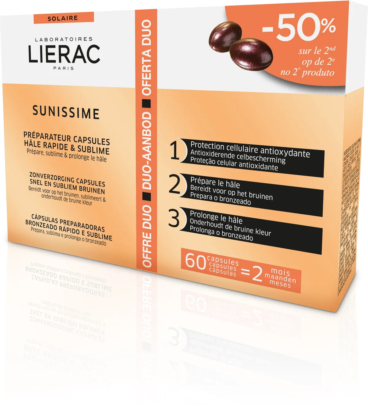 Lierac Sunissime Duo Bruinactiverend 2x30 Capsules (2e product voor - 50%)