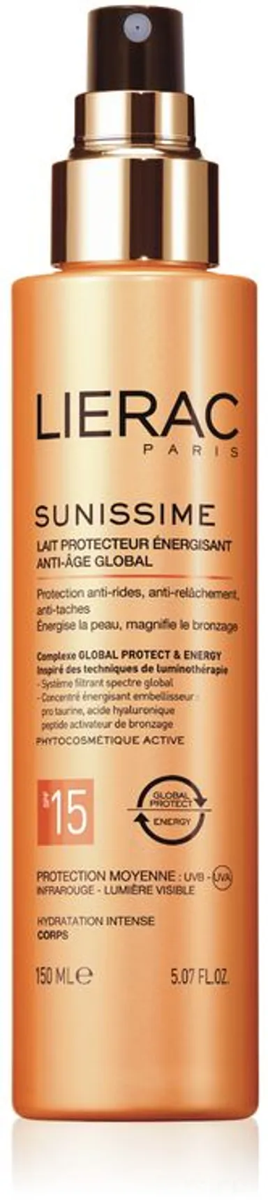 Lierac Sunissime Dynamiserende Beschermende Melk IP15 Anti-Aging 150ml