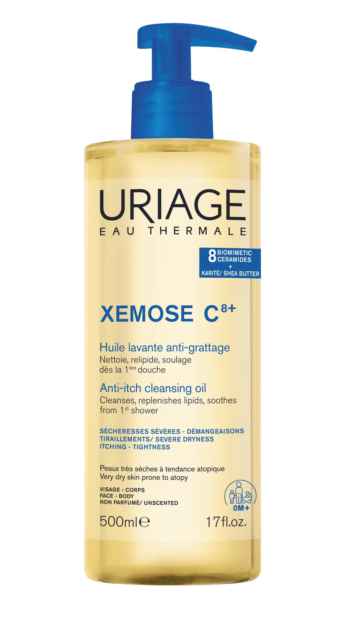 Uriage Xémose C8+ Huile Lavante Apaisante 500ml