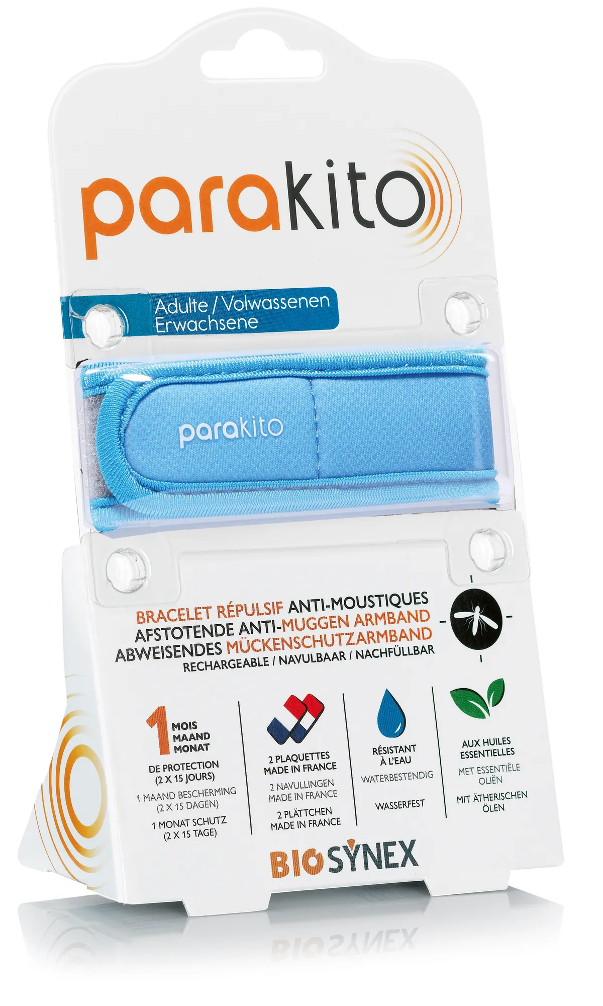 Bracelet Anti Moustiques Para'Kito Bleu