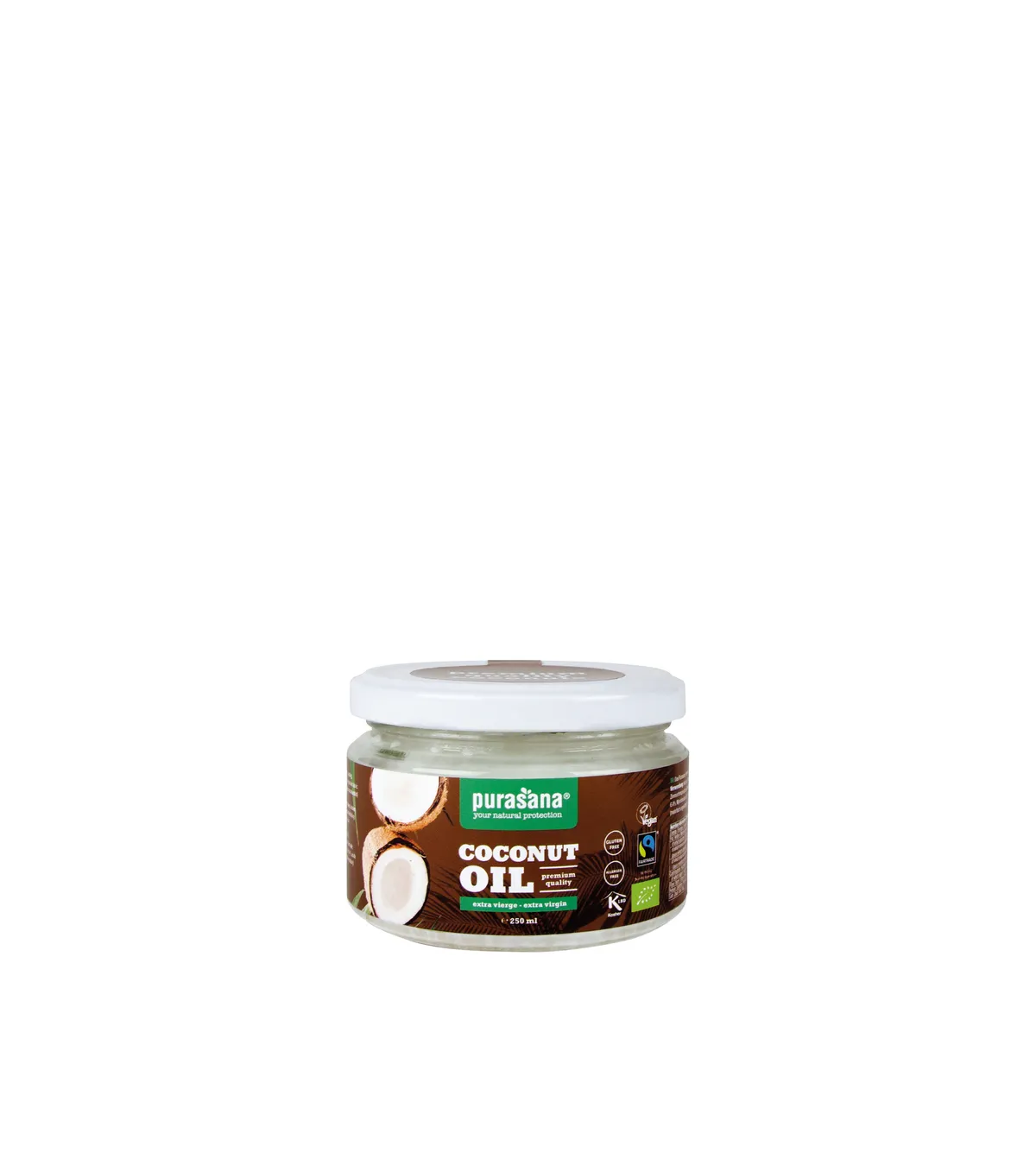 Purasana Kokos noot olie extra vierge 250 ml