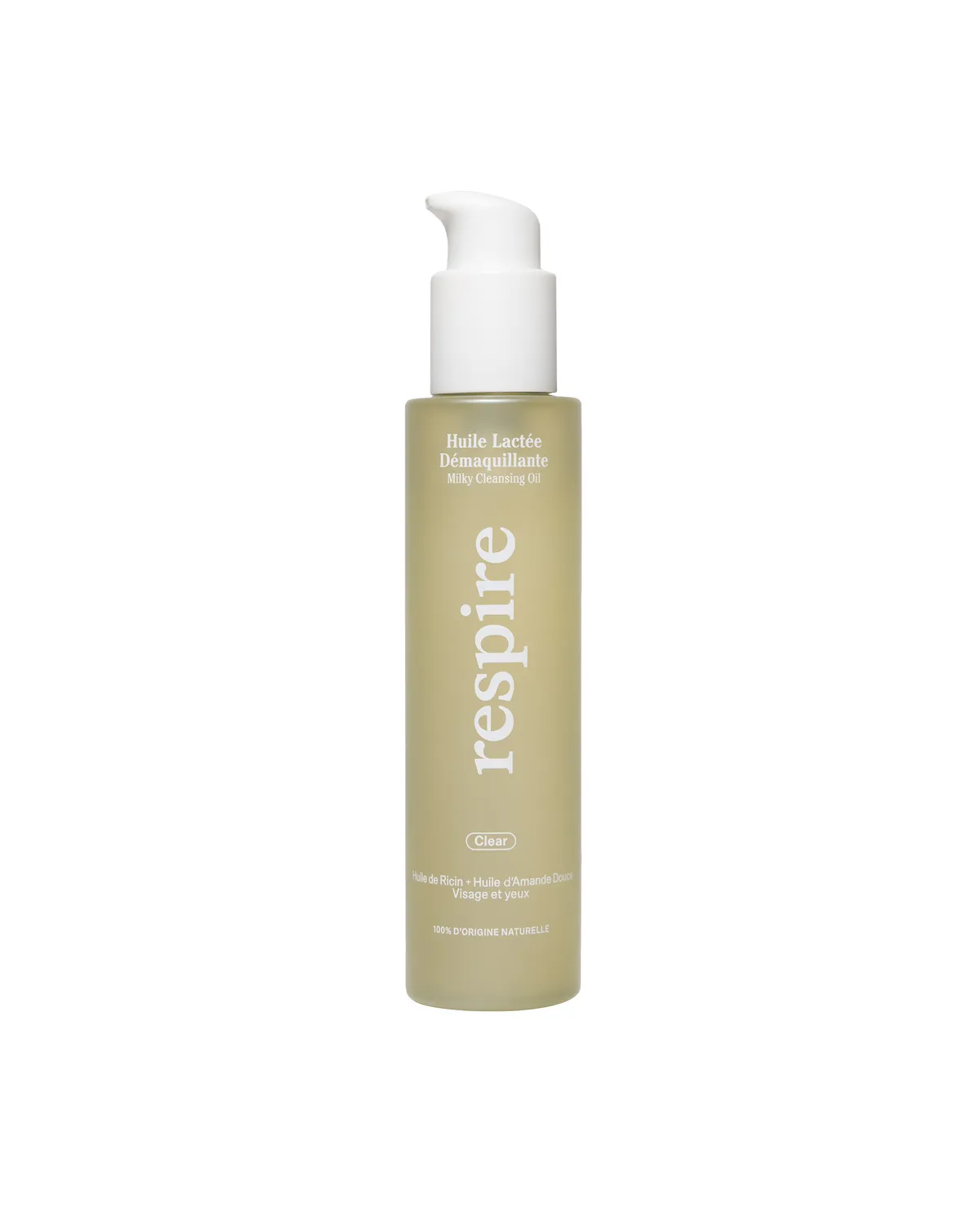 Respire Clear Huile Lactée Démaquillante 150ml