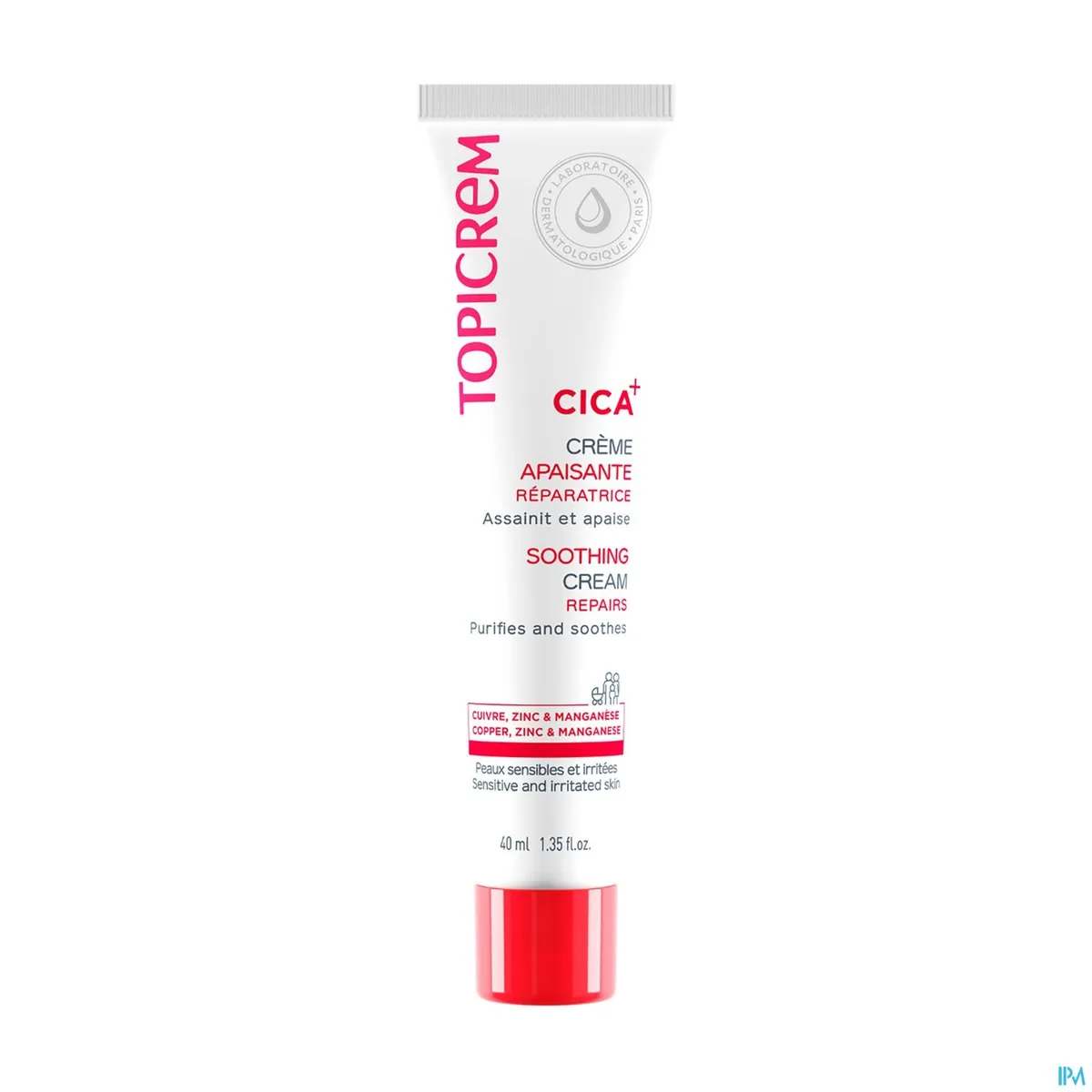 Topicrem CICA Crème Kalmerend Herstellend 40ml