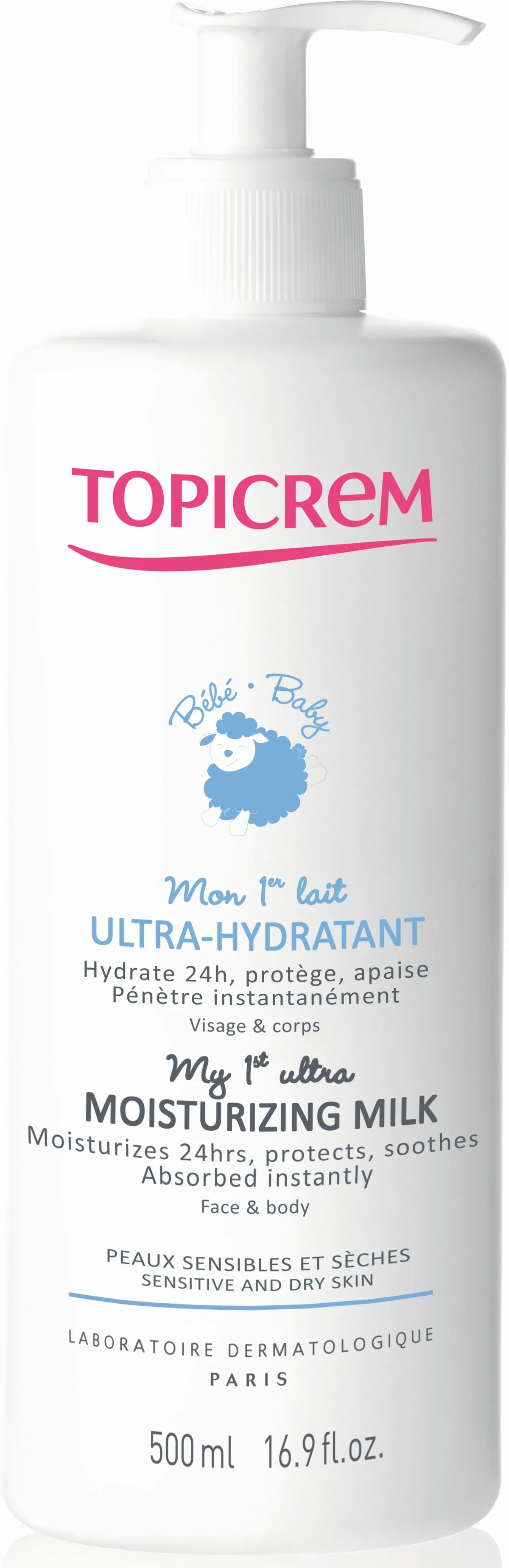 Topicrem Ultra-Hydratant Lait Bébé 500ml