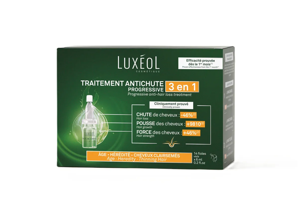 Luxéol Progressieve 3-in-1 Behandeling Tegen Haaruitval 14 Ampullen