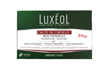 Luxéol Chute de Cheveux Réactionnelle 90 Comprimés