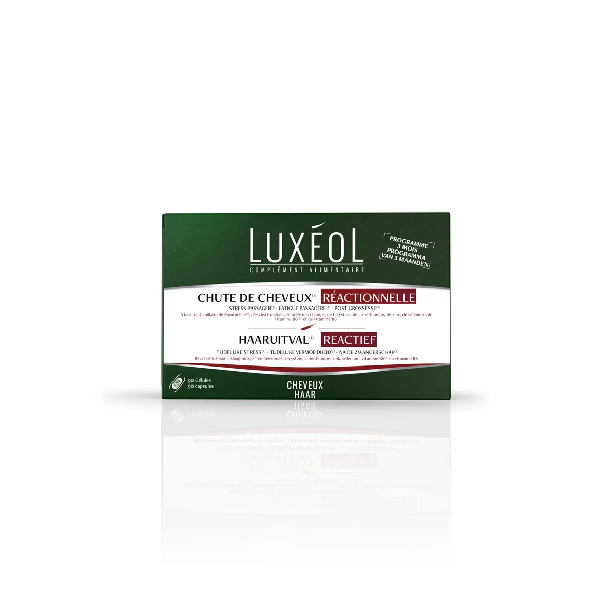 Luxéol Reactieve Haaruitval 90 Tabletten
