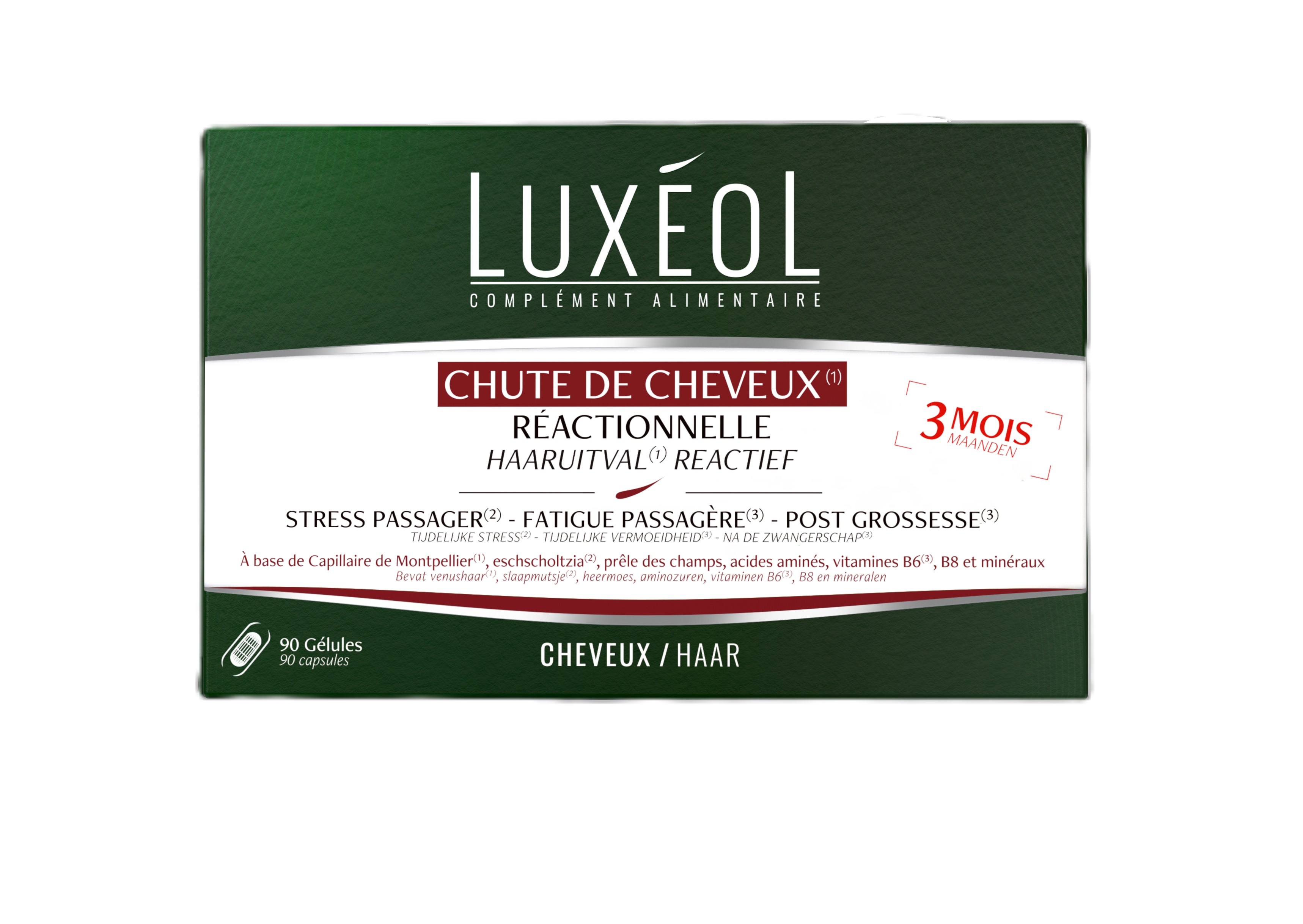 Luxéol Reactieve Haaruitval 90 Tabletten - LUXEOL