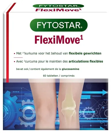 Fytostar FlexiMove Curcumine + Glucosamine 60 Comprimés