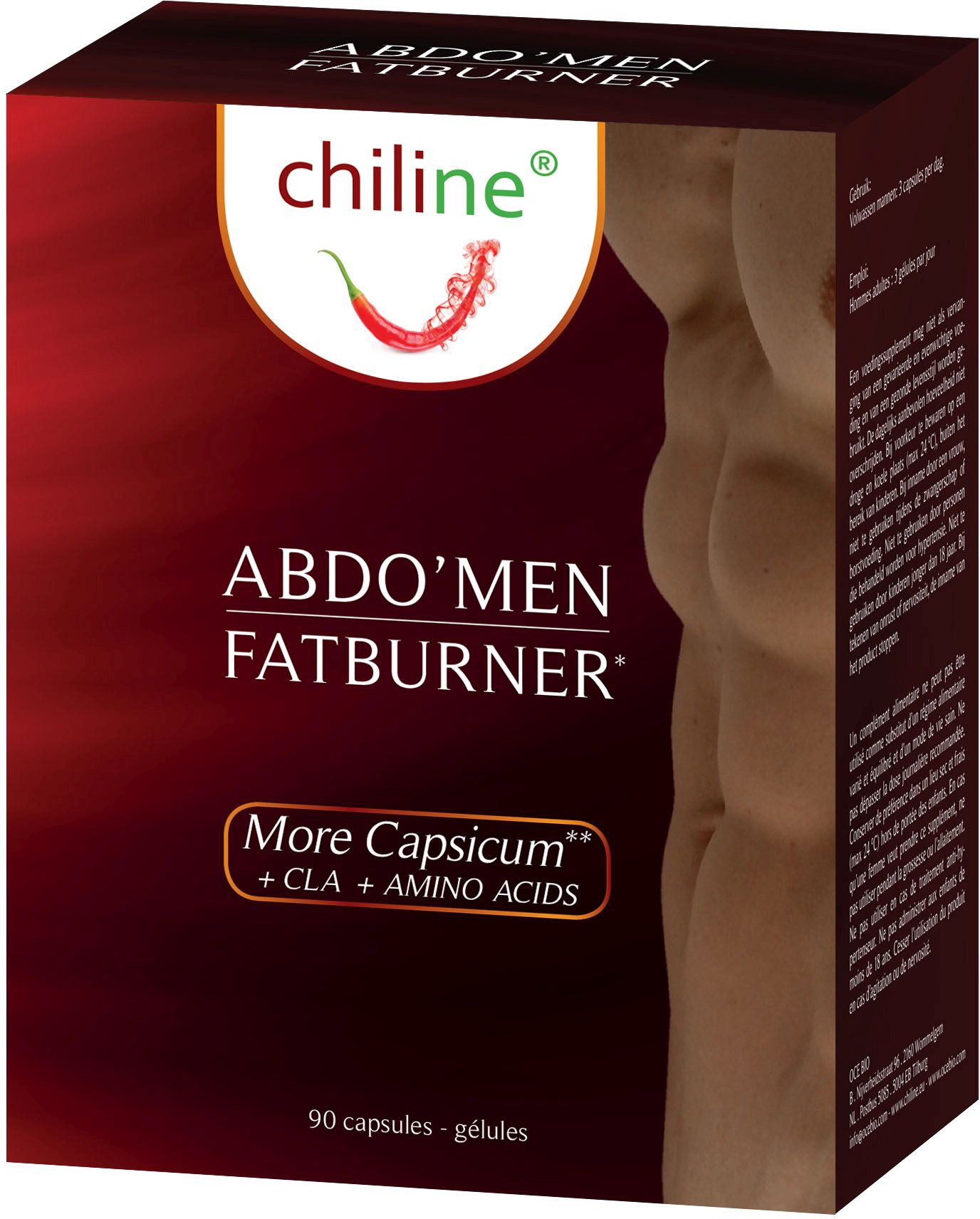 Chiline Abdo'Men Fat Burner 90 Capsules - Brûleurs de graisse ...