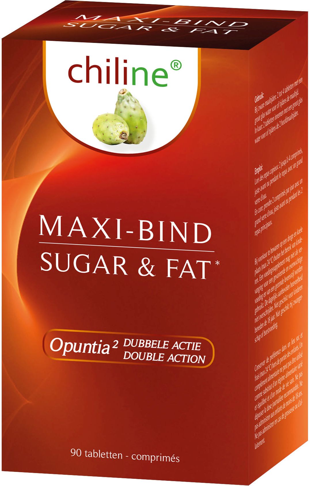 Chiline Maxi Bind Sugar & Fat 90 Comprimés - Capteurs de graisse ...