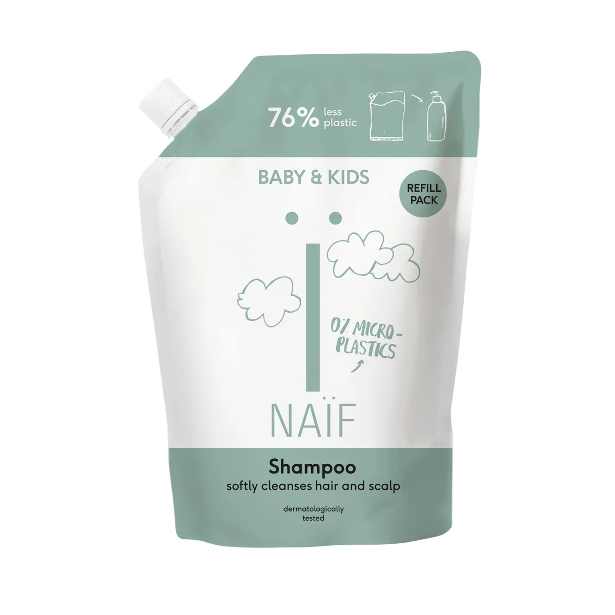 Naïf Baby&Kids Voedende Shampoo Navulling 500 ml
