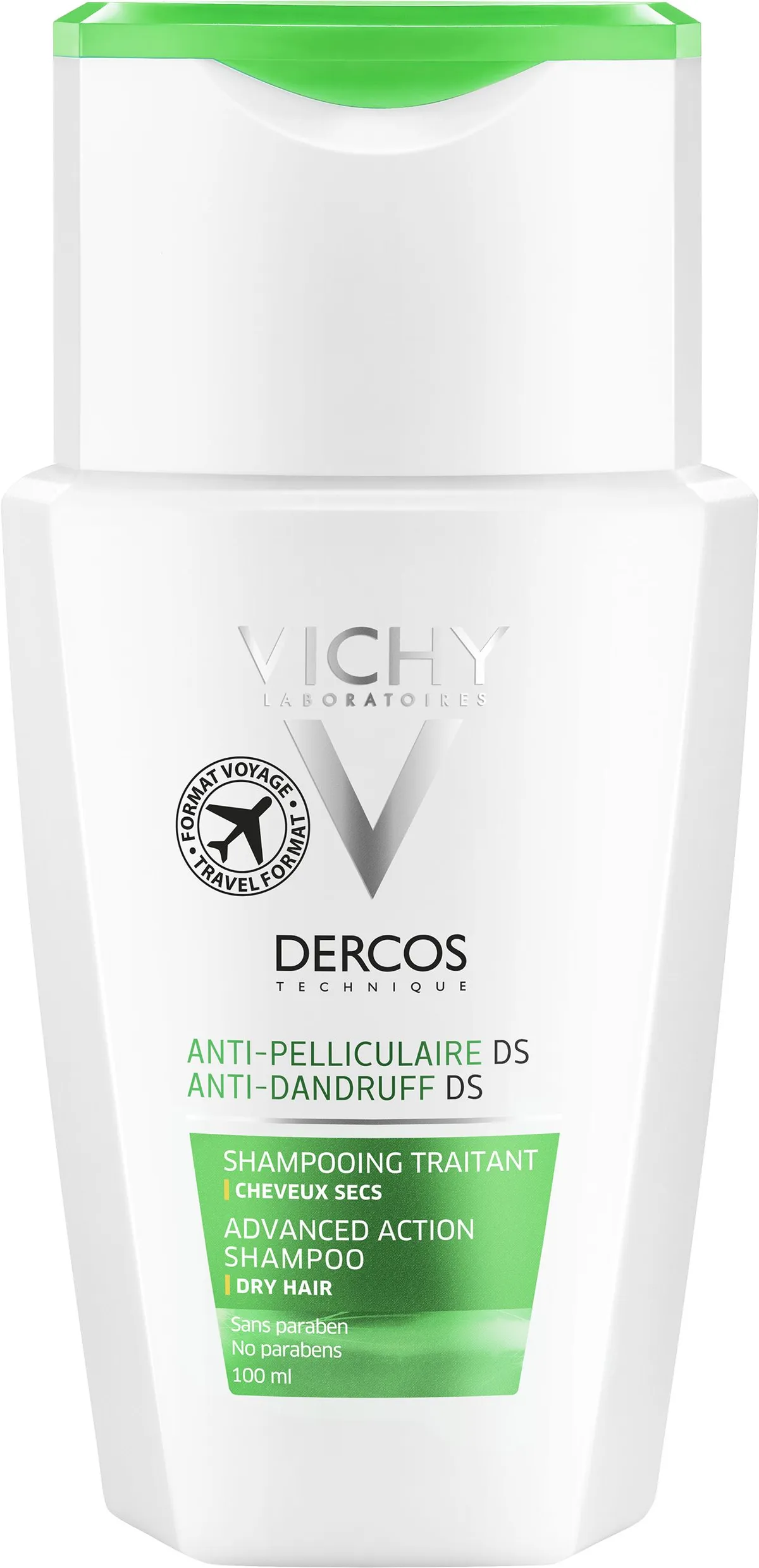 Vichy Dercos Shampooing Anti-Pelliculaire pour Cheveux Secs 100ml