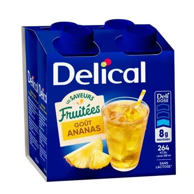 Delical Boisson Fruitée Ananas 4x200ml
