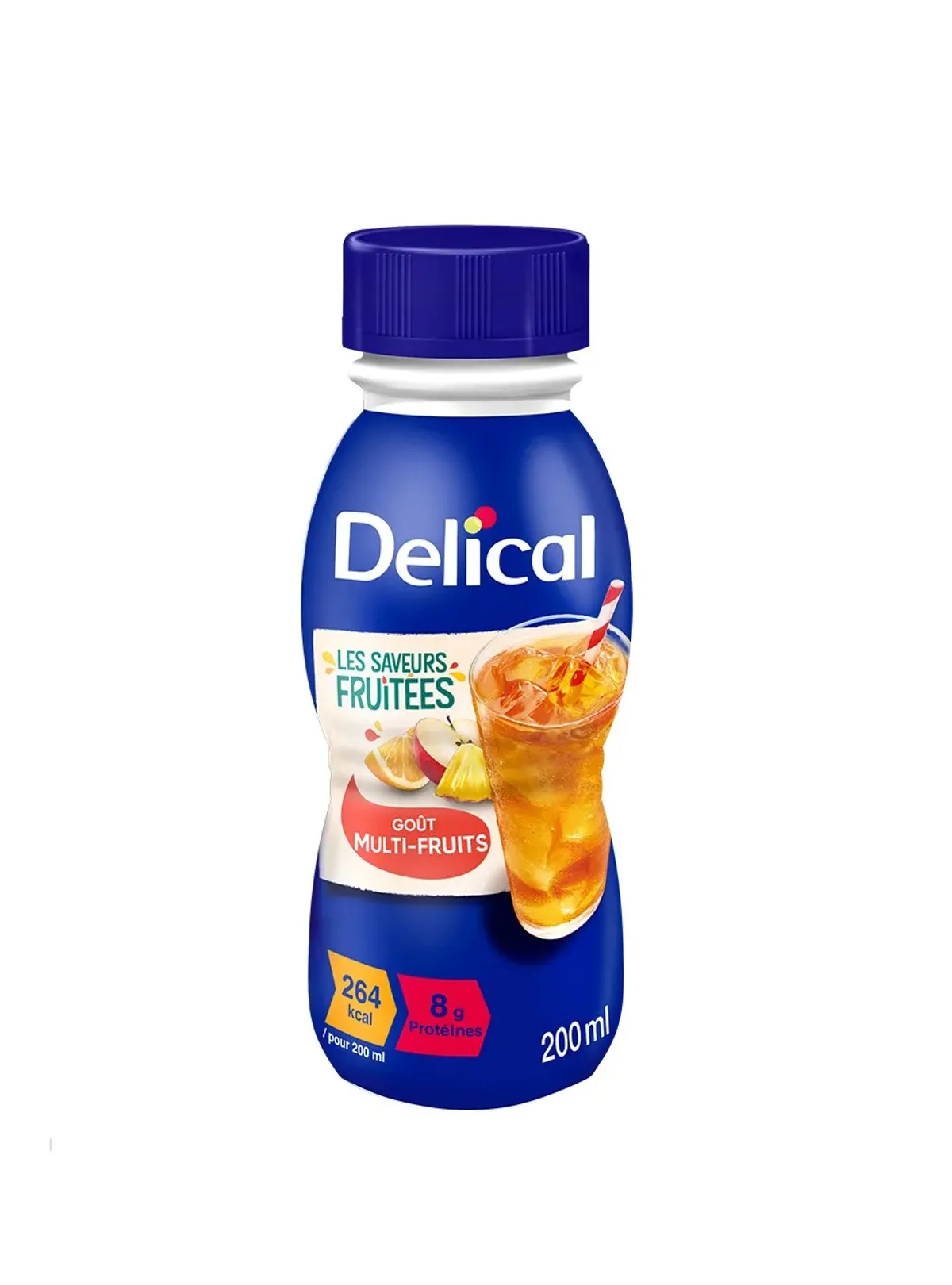 Delical Fruité Boisson Fruitée Multi-Fruits 4x200ml
