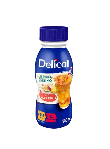 Delical Fruitdrank Multivruchten 4x200ml