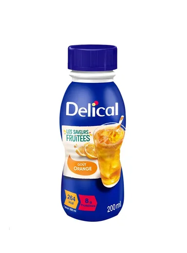 Delical Fruité Boisson Fruitée Orange 4x200ml