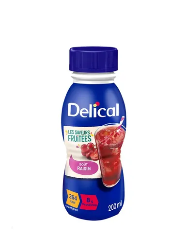 Delical Boisson Fruitée Raisin 4x200ml