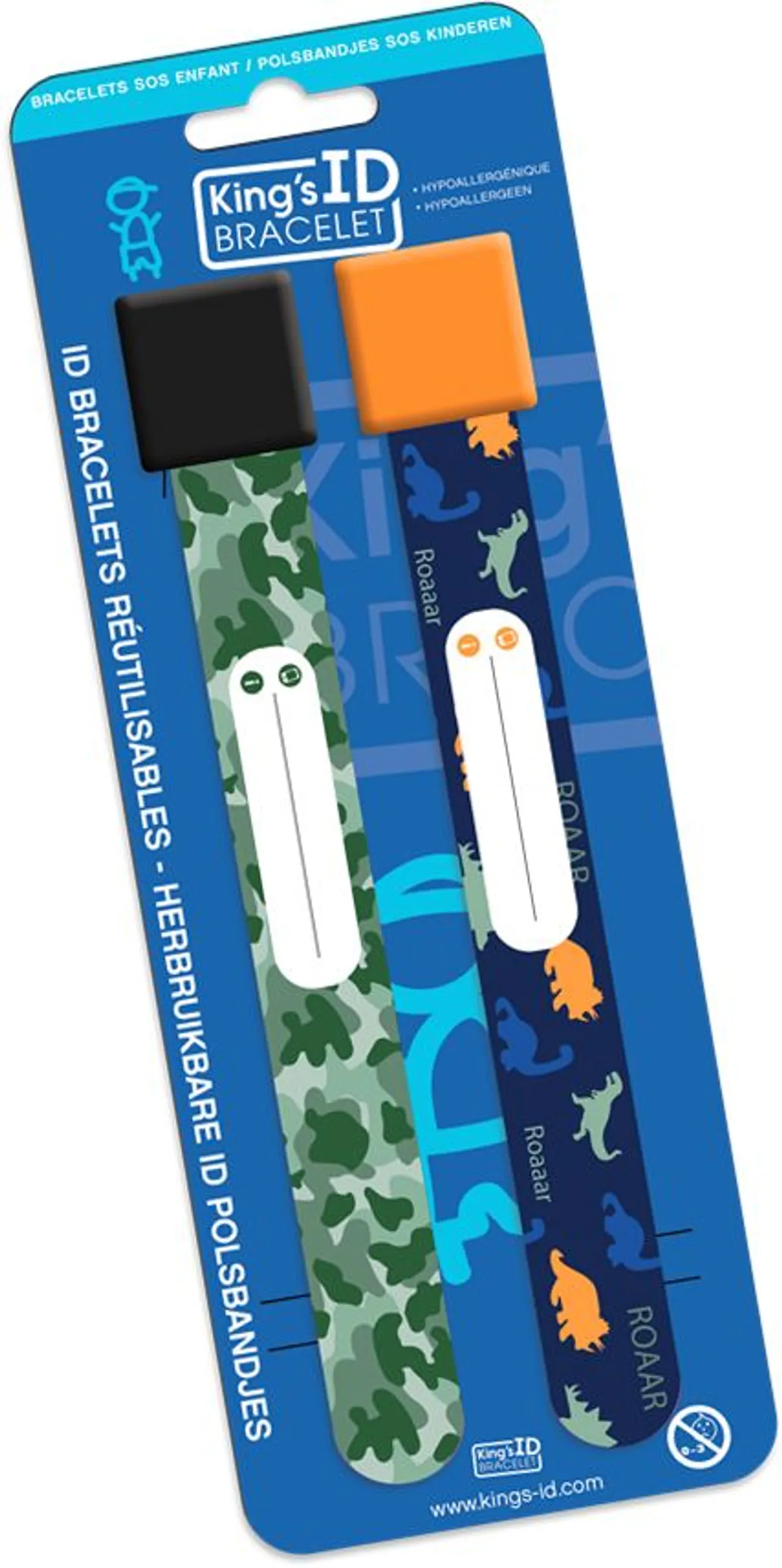 King's ID 2 Bracelets Classiques pour Garçons