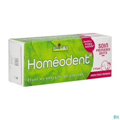 Homeodent Verzorging Eerste Tandjes Tandpasta Aardbei/Framboos 50 ml
