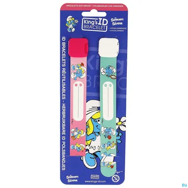 King's ID 2 Armbandjes Smurfen Meisje