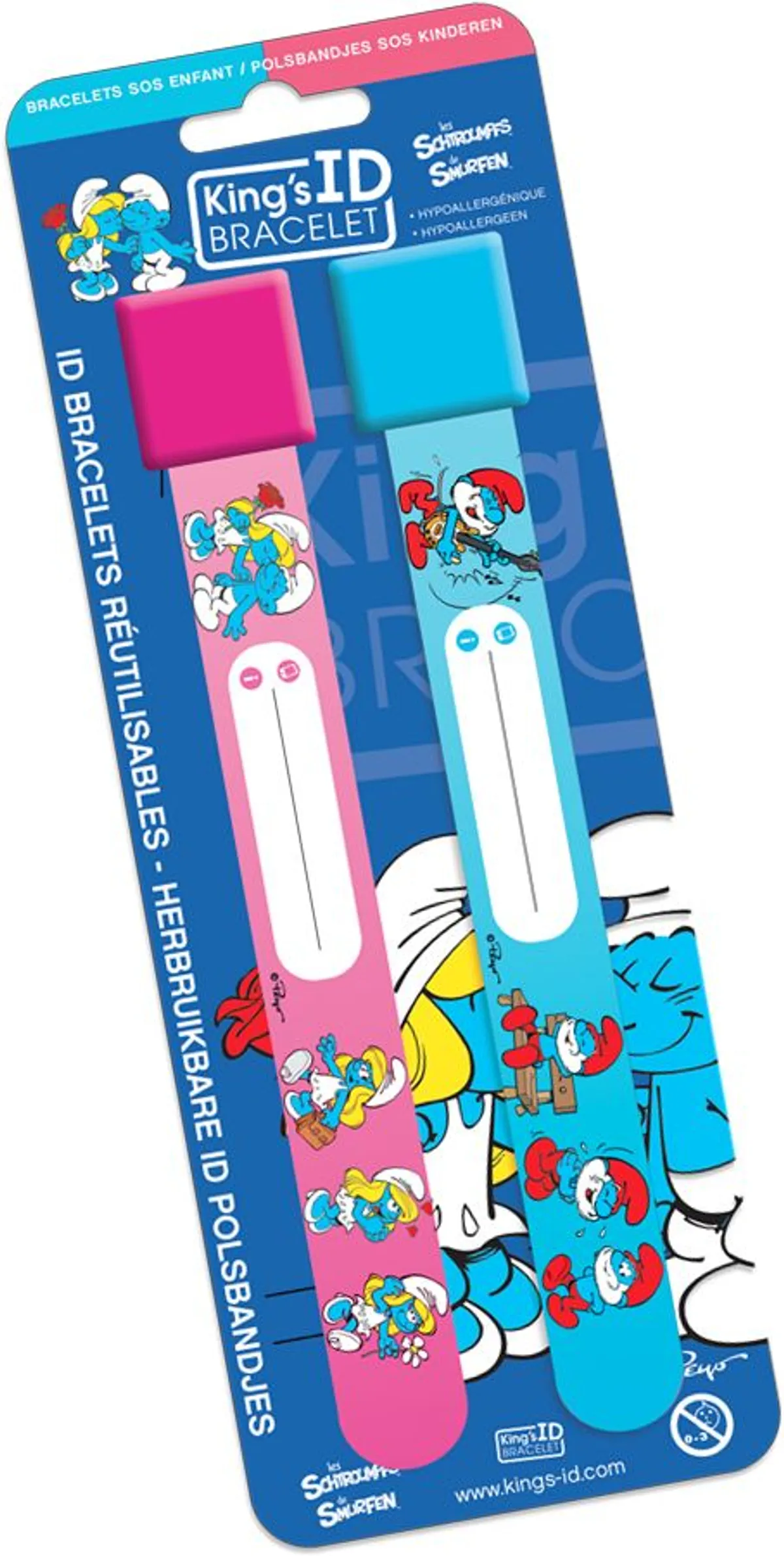 King's ID 2 Bracelets Schtroumpf mixtes