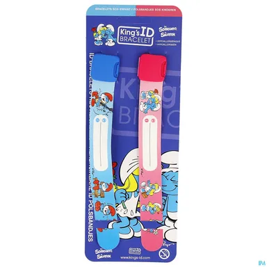 King's ID 2 Armbandjes Smurfen Jongen/Meisje