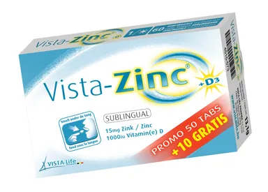 Vista Zinc Comprimés Fondant 50+10 Gratuit