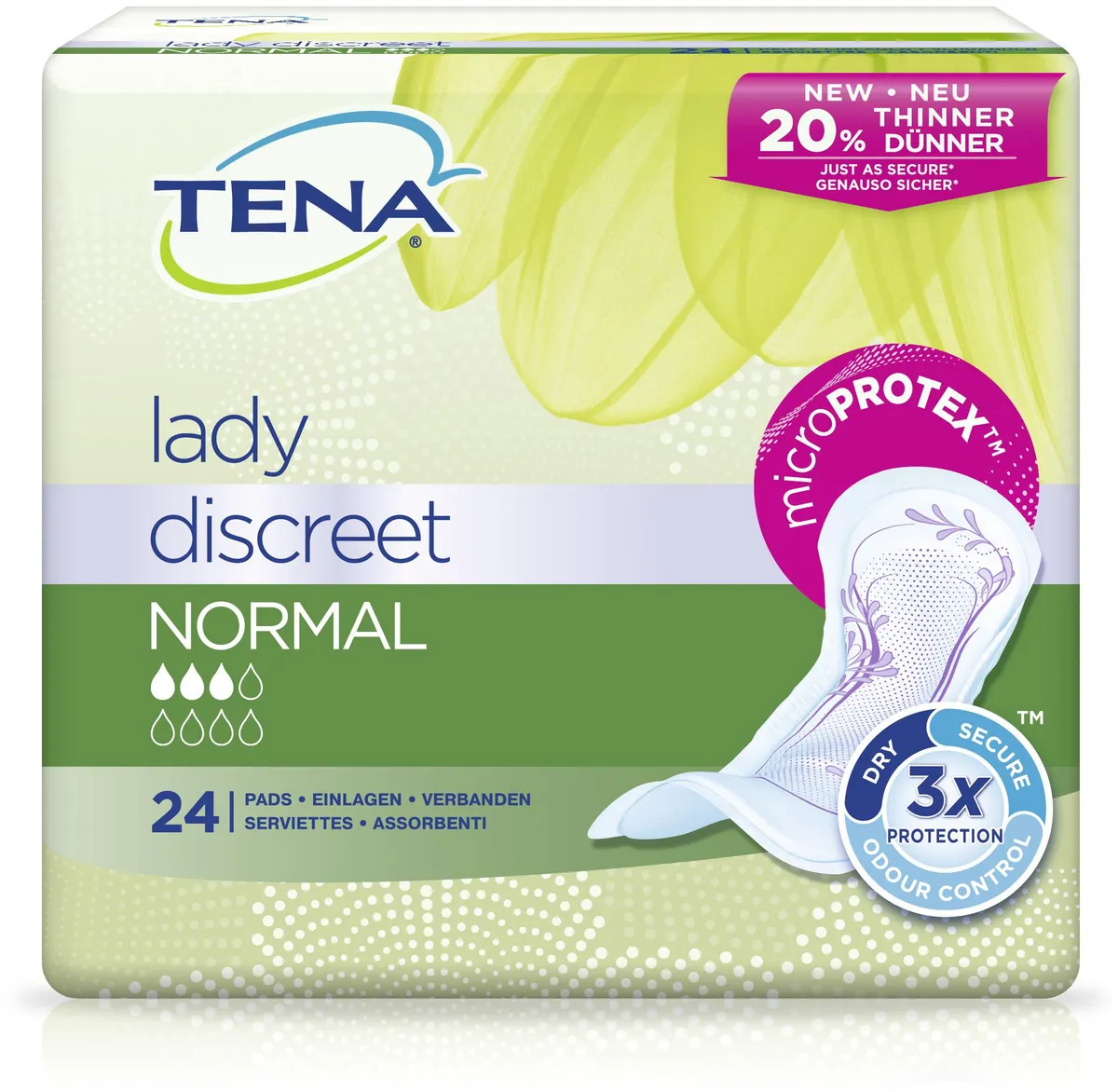 Tena Lady Discreet Normal 24 Pièces