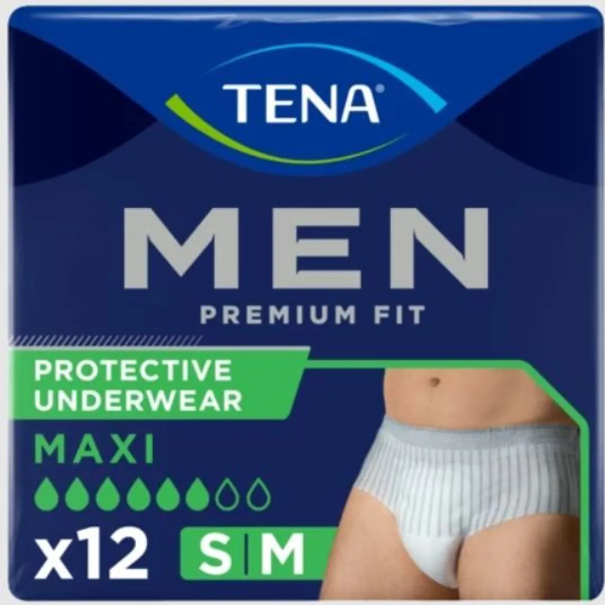 TENA Men Premium Fit Pants S/M 12 pièces