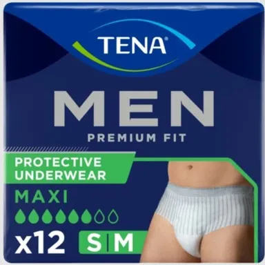 TENA Men Premium Fit Pants S/M 12 pièces