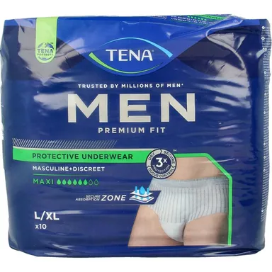 TENA Men Premium Fit Pants L/XL 10 pièces