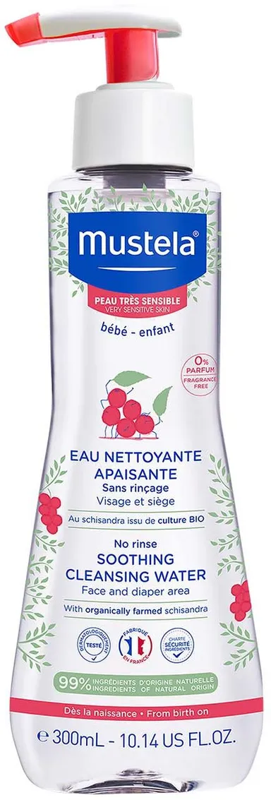 Mustela PTS Eau Nettoyante Apaisante Sans Rinçage 300ml