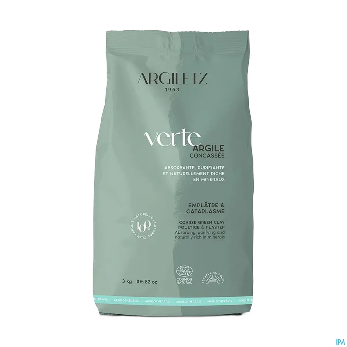 Argiletz Masker verbrijzeld Groene Klei Poeder 3kg